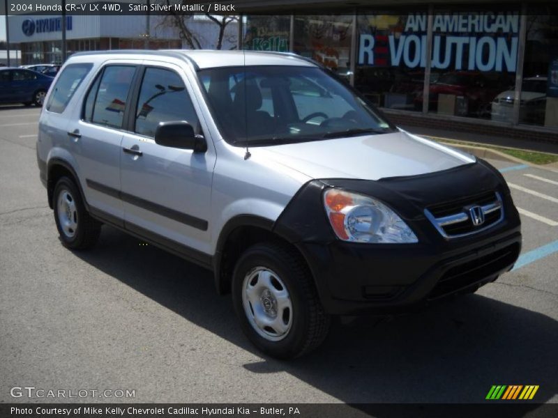 Satin Silver Metallic / Black 2004 Honda CR-V LX 4WD