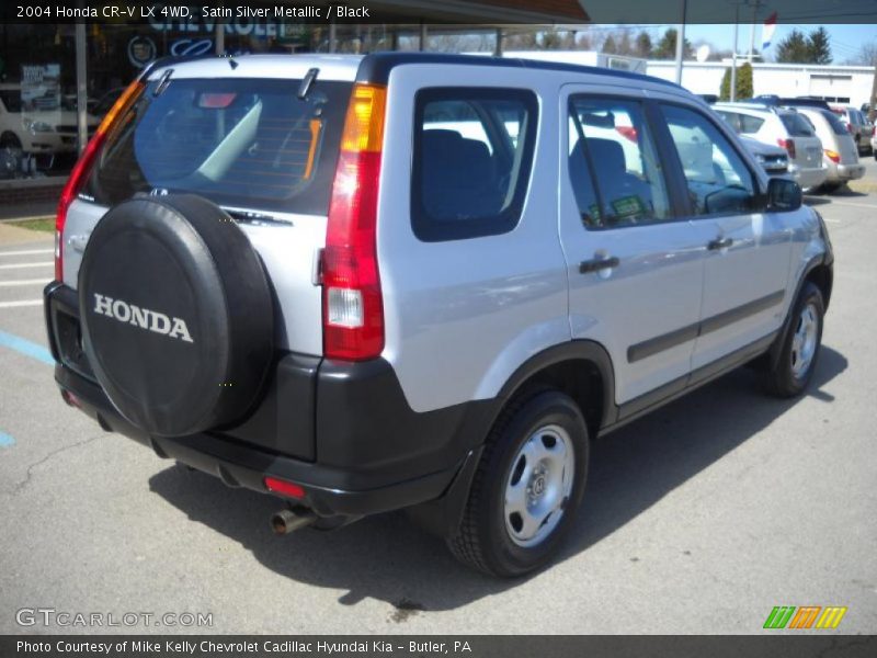 Satin Silver Metallic / Black 2004 Honda CR-V LX 4WD