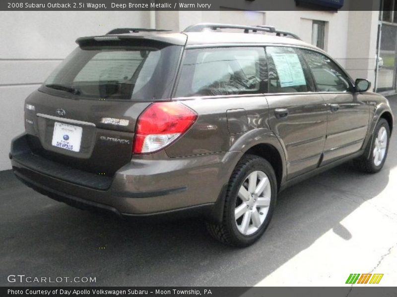 Deep Bronze Metallic / Warm Ivory 2008 Subaru Outback 2.5i Wagon
