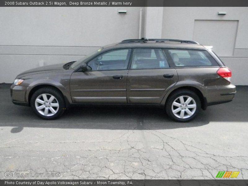 Deep Bronze Metallic / Warm Ivory 2008 Subaru Outback 2.5i Wagon