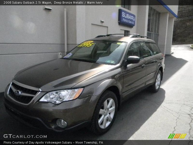 Deep Bronze Metallic / Warm Ivory 2008 Subaru Outback 2.5i Wagon