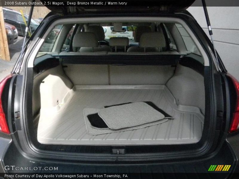 Deep Bronze Metallic / Warm Ivory 2008 Subaru Outback 2.5i Wagon