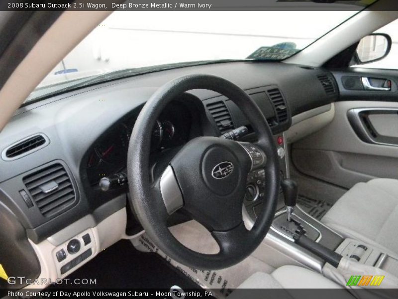 Deep Bronze Metallic / Warm Ivory 2008 Subaru Outback 2.5i Wagon
