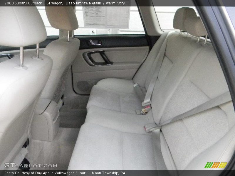 Deep Bronze Metallic / Warm Ivory 2008 Subaru Outback 2.5i Wagon