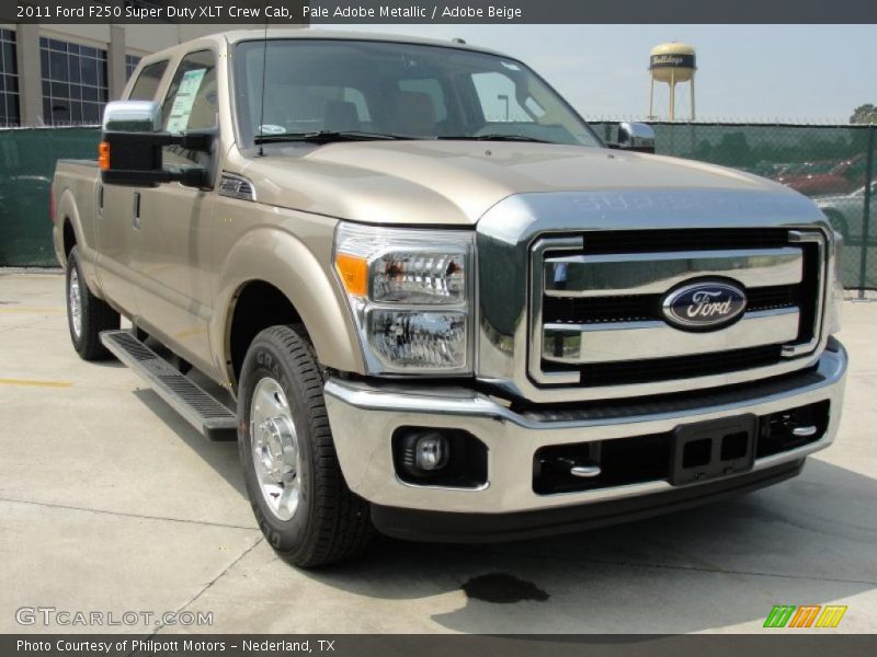 Pale Adobe Metallic / Adobe Beige 2011 Ford F250 Super Duty XLT Crew Cab