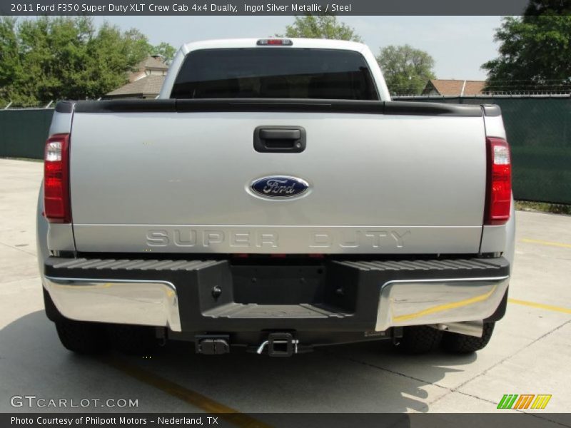 Ingot Silver Metallic / Steel 2011 Ford F350 Super Duty XLT Crew Cab 4x4 Dually