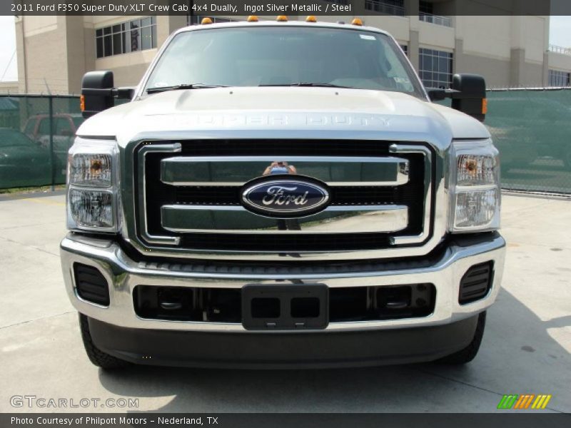 Ingot Silver Metallic / Steel 2011 Ford F350 Super Duty XLT Crew Cab 4x4 Dually