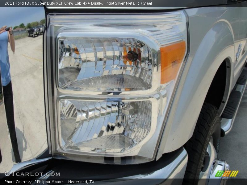 Ingot Silver Metallic / Steel 2011 Ford F350 Super Duty XLT Crew Cab 4x4 Dually
