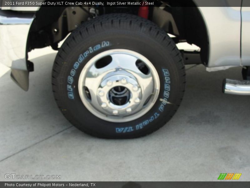 Ingot Silver Metallic / Steel 2011 Ford F350 Super Duty XLT Crew Cab 4x4 Dually