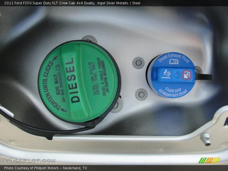 Ingot Silver Metallic / Steel 2011 Ford F350 Super Duty XLT Crew Cab 4x4 Dually