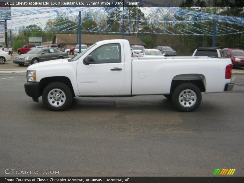 Summit White / Dark Titanium 2011 Chevrolet Silverado 1500 Regular Cab