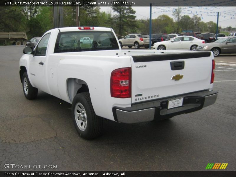 Summit White / Dark Titanium 2011 Chevrolet Silverado 1500 Regular Cab