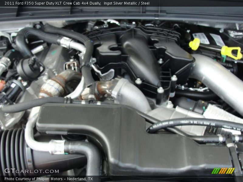 Ingot Silver Metallic / Steel 2011 Ford F350 Super Duty XLT Crew Cab 4x4 Dually