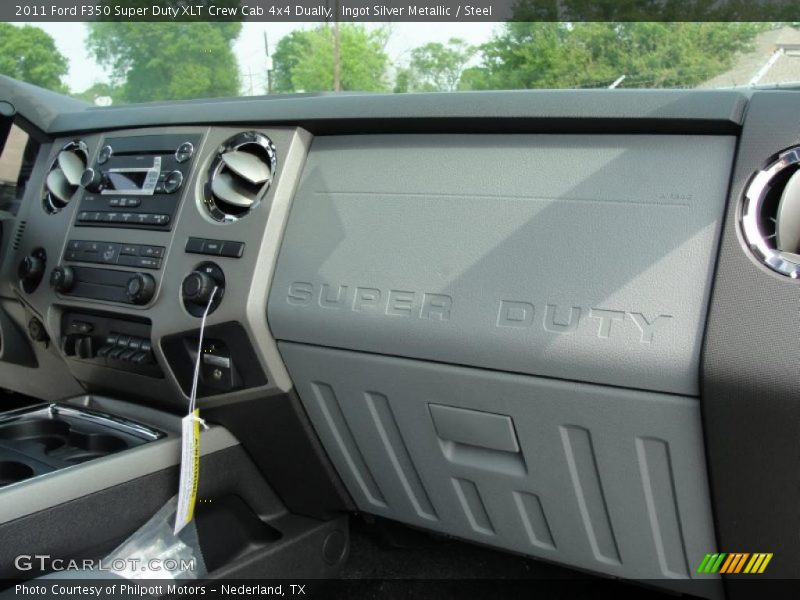 Ingot Silver Metallic / Steel 2011 Ford F350 Super Duty XLT Crew Cab 4x4 Dually
