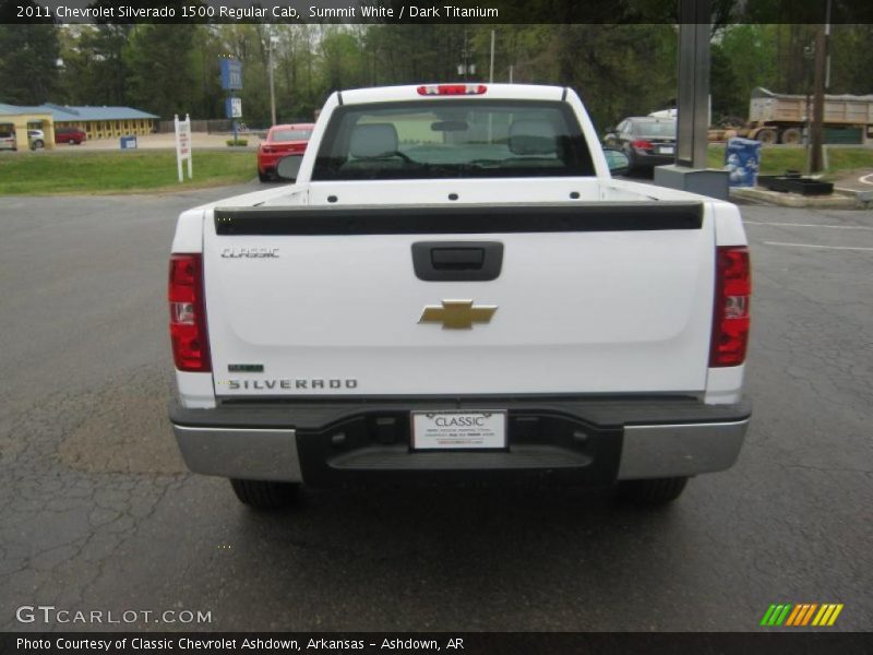 Summit White / Dark Titanium 2011 Chevrolet Silverado 1500 Regular Cab