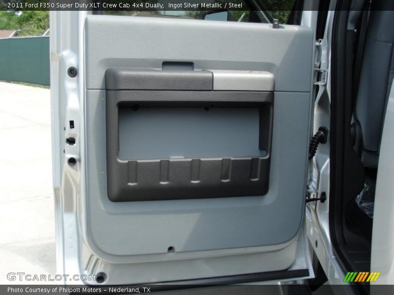 Ingot Silver Metallic / Steel 2011 Ford F350 Super Duty XLT Crew Cab 4x4 Dually
