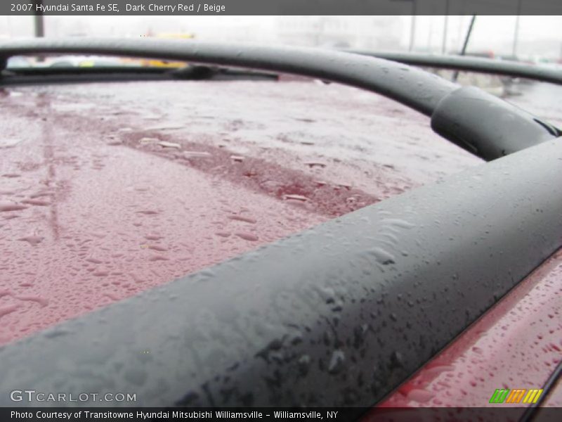 Dark Cherry Red / Beige 2007 Hyundai Santa Fe SE