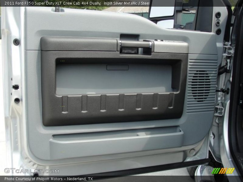 Ingot Silver Metallic / Steel 2011 Ford F350 Super Duty XLT Crew Cab 4x4 Dually