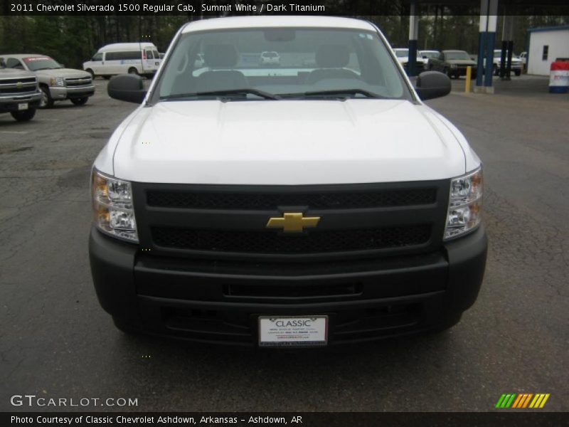 Summit White / Dark Titanium 2011 Chevrolet Silverado 1500 Regular Cab