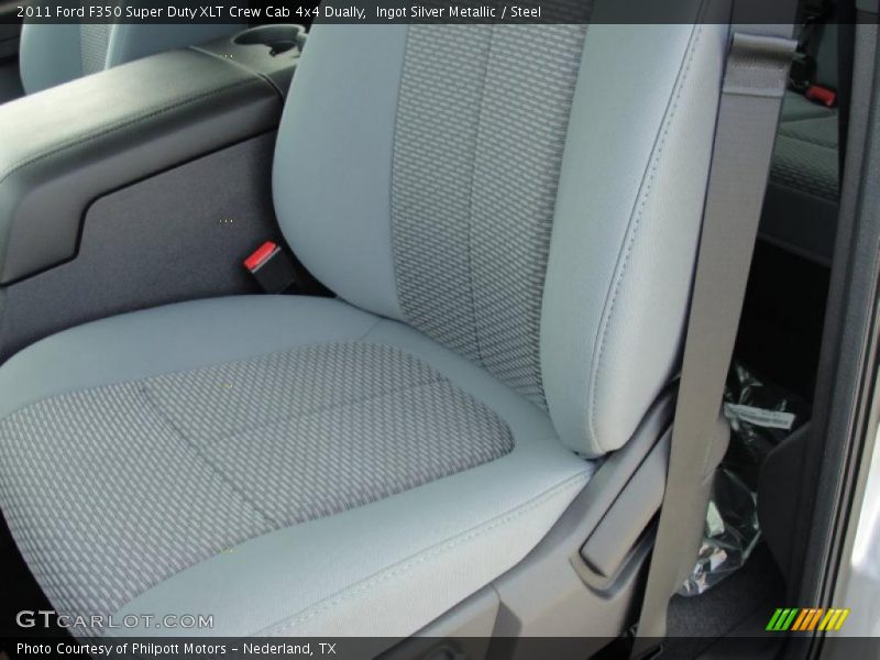 Ingot Silver Metallic / Steel 2011 Ford F350 Super Duty XLT Crew Cab 4x4 Dually