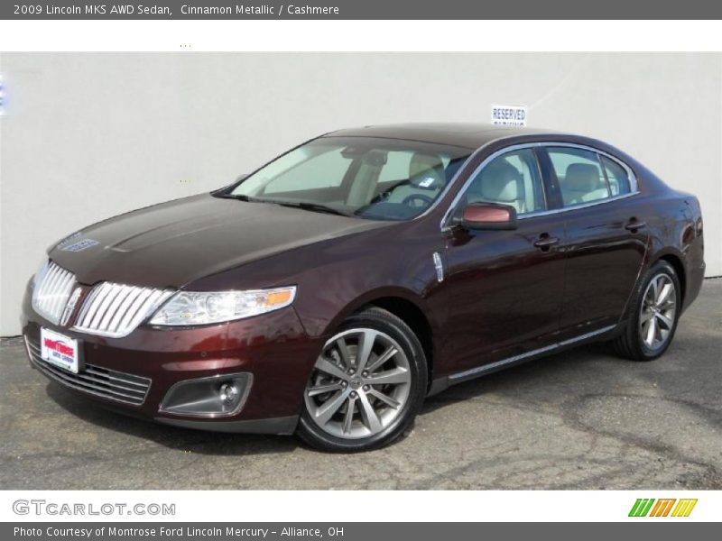 Cinnamon Metallic / Cashmere 2009 Lincoln MKS AWD Sedan