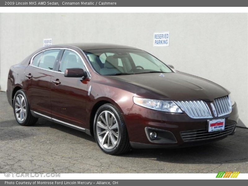 Cinnamon Metallic / Cashmere 2009 Lincoln MKS AWD Sedan