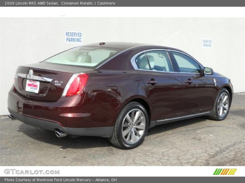 Cinnamon Metallic / Cashmere 2009 Lincoln MKS AWD Sedan