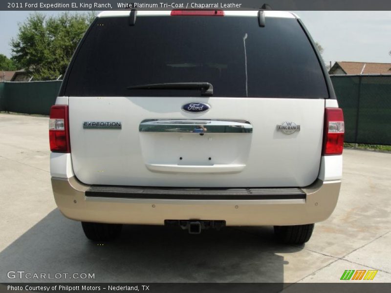 White Platinum Tri-Coat / Chaparral Leather 2011 Ford Expedition EL King Ranch
