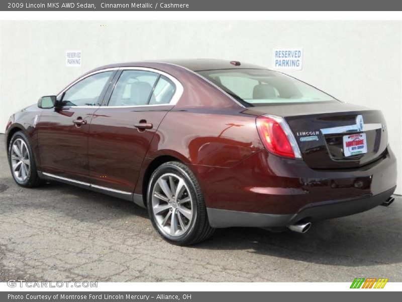 Cinnamon Metallic / Cashmere 2009 Lincoln MKS AWD Sedan