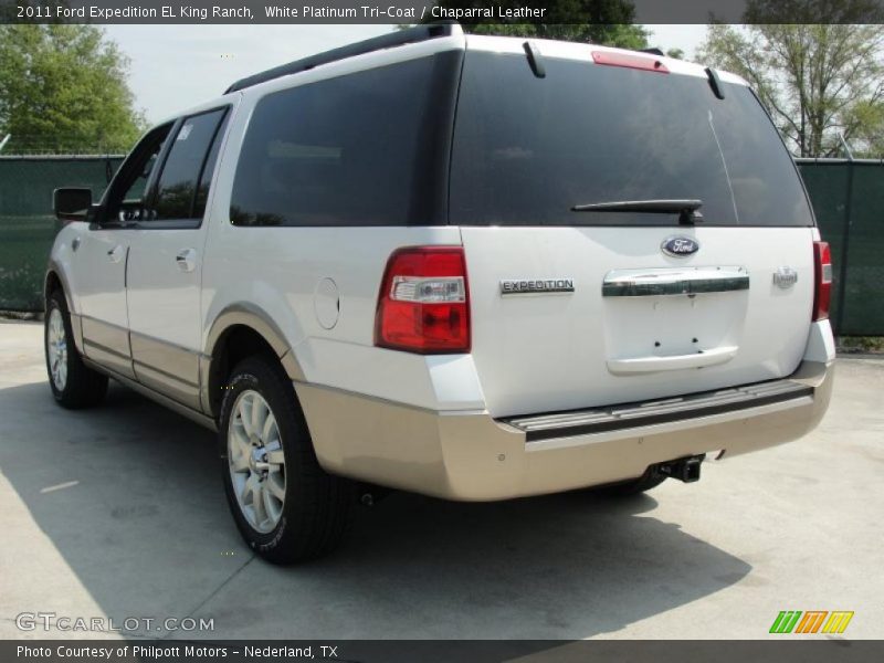 White Platinum Tri-Coat / Chaparral Leather 2011 Ford Expedition EL King Ranch