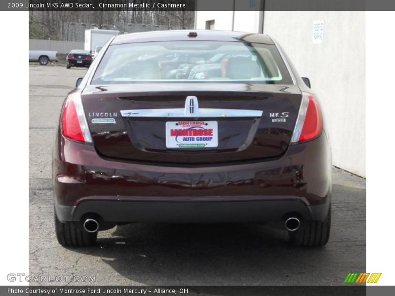 Cinnamon Metallic / Cashmere 2009 Lincoln MKS AWD Sedan
