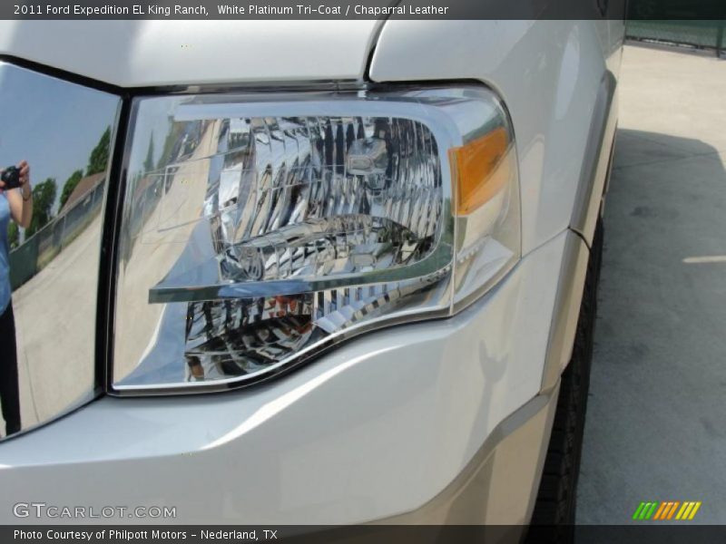 White Platinum Tri-Coat / Chaparral Leather 2011 Ford Expedition EL King Ranch