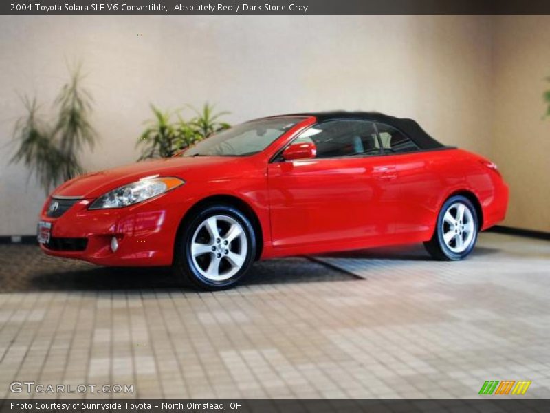 Absolutely Red / Dark Stone Gray 2004 Toyota Solara SLE V6 Convertible