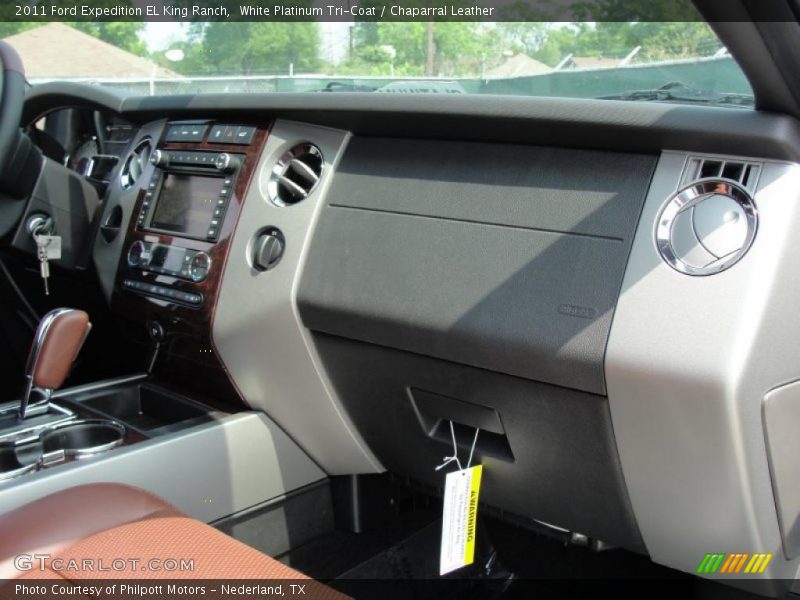 White Platinum Tri-Coat / Chaparral Leather 2011 Ford Expedition EL King Ranch