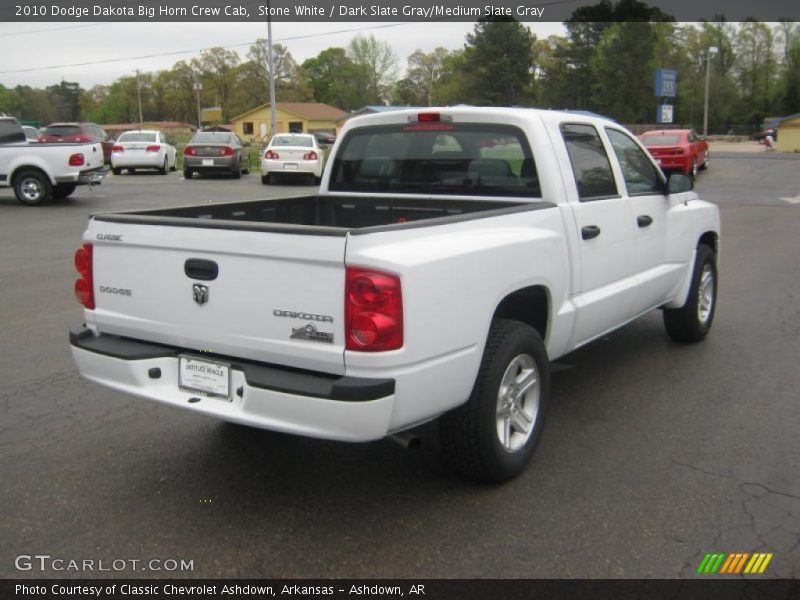 Stone White / Dark Slate Gray/Medium Slate Gray 2010 Dodge Dakota Big Horn Crew Cab