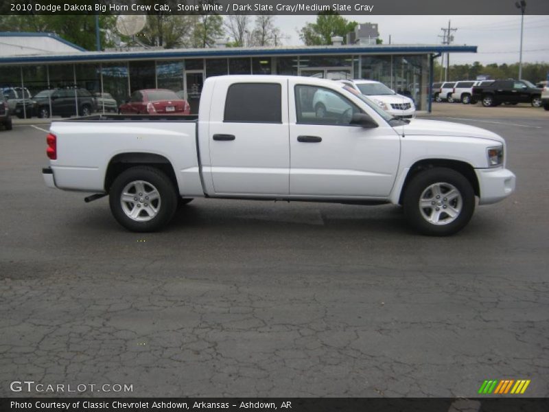 Stone White / Dark Slate Gray/Medium Slate Gray 2010 Dodge Dakota Big Horn Crew Cab