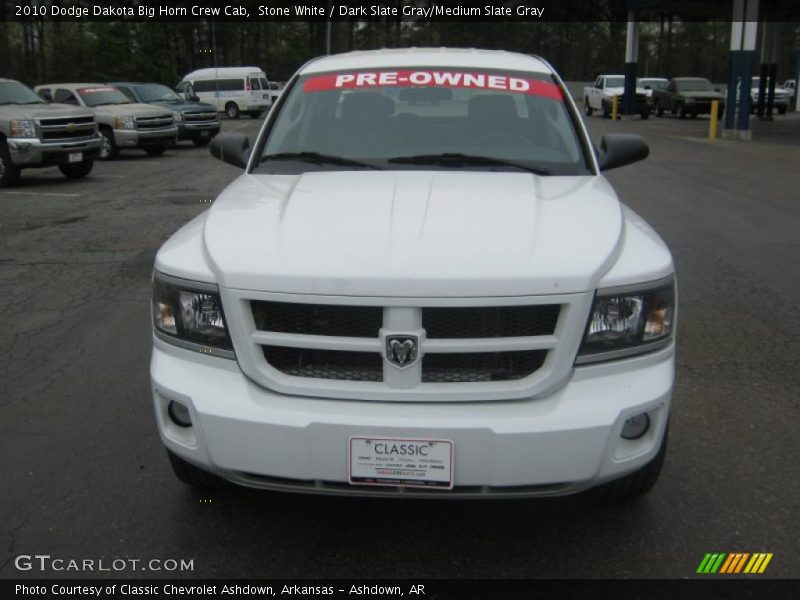 Stone White / Dark Slate Gray/Medium Slate Gray 2010 Dodge Dakota Big Horn Crew Cab