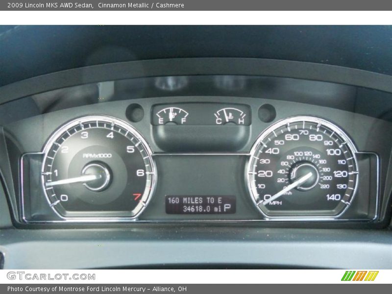  2009 MKS AWD Sedan AWD Sedan Gauges