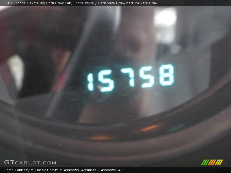 Stone White / Dark Slate Gray/Medium Slate Gray 2010 Dodge Dakota Big Horn Crew Cab