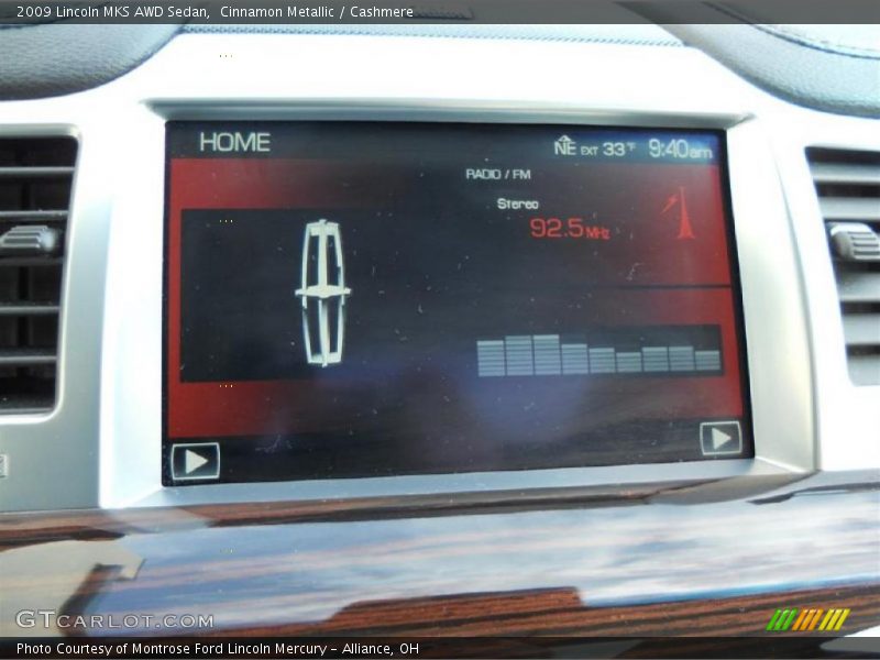 Cinnamon Metallic / Cashmere 2009 Lincoln MKS AWD Sedan
