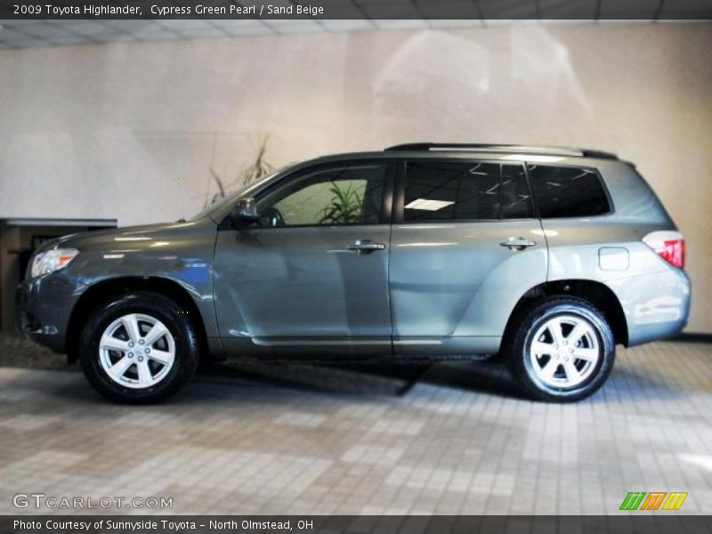 Cypress Green Pearl / Sand Beige 2009 Toyota Highlander