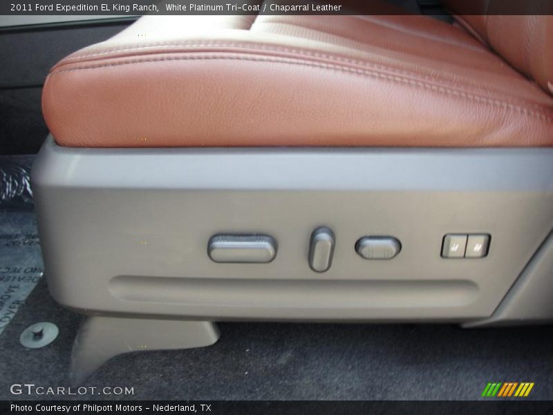 White Platinum Tri-Coat / Chaparral Leather 2011 Ford Expedition EL King Ranch