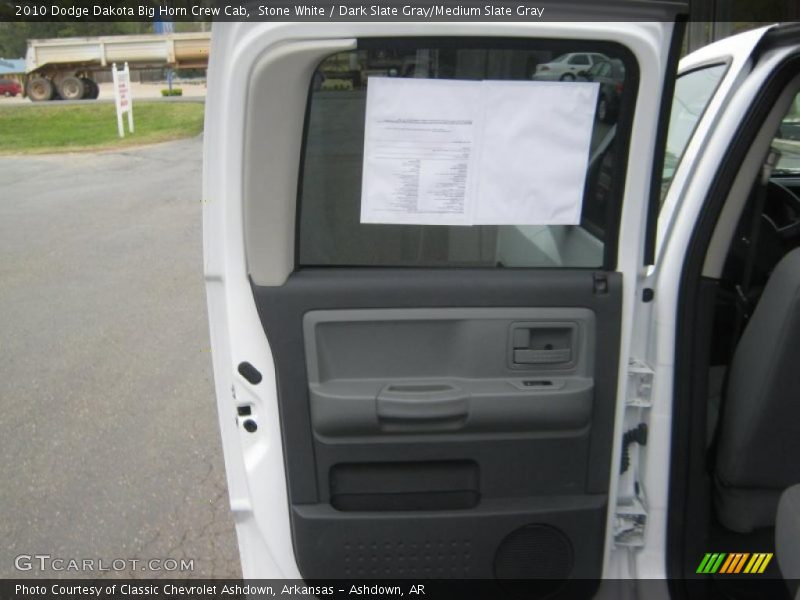 Stone White / Dark Slate Gray/Medium Slate Gray 2010 Dodge Dakota Big Horn Crew Cab