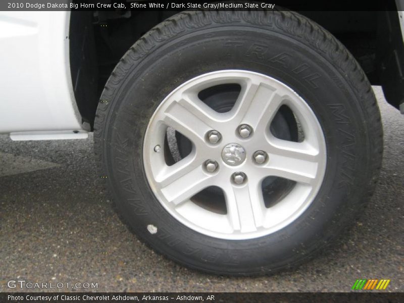 Stone White / Dark Slate Gray/Medium Slate Gray 2010 Dodge Dakota Big Horn Crew Cab
