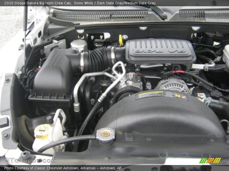 Stone White / Dark Slate Gray/Medium Slate Gray 2010 Dodge Dakota Big Horn Crew Cab