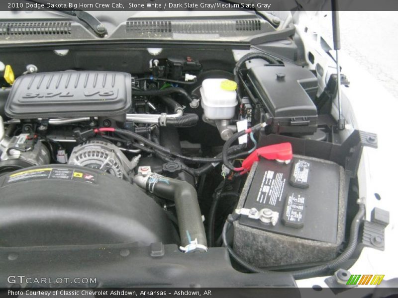 Stone White / Dark Slate Gray/Medium Slate Gray 2010 Dodge Dakota Big Horn Crew Cab