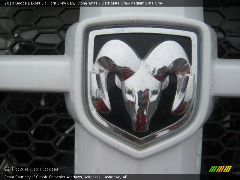 Stone White / Dark Slate Gray/Medium Slate Gray 2010 Dodge Dakota Big Horn Crew Cab