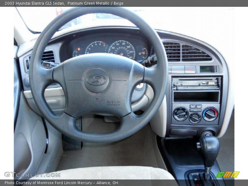 Dashboard of 2003 Elantra GLS Sedan