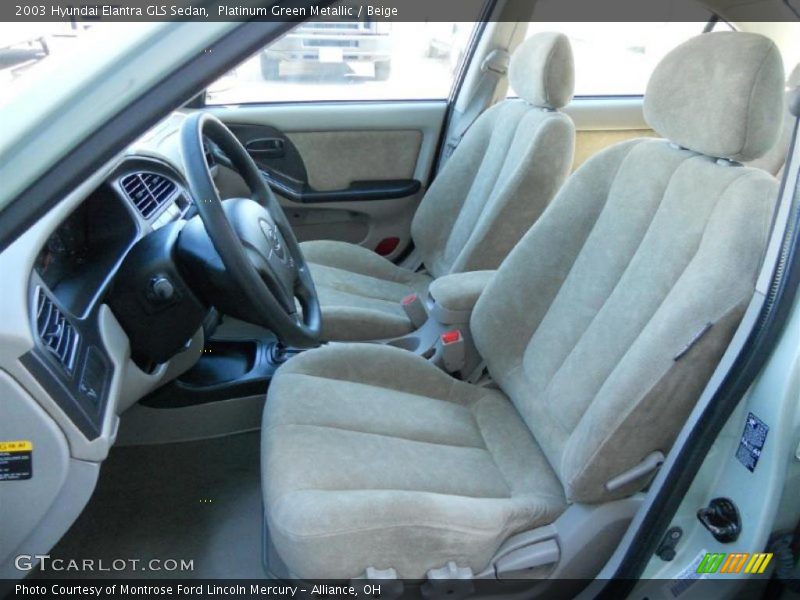  2003 Elantra GLS Sedan Beige Interior