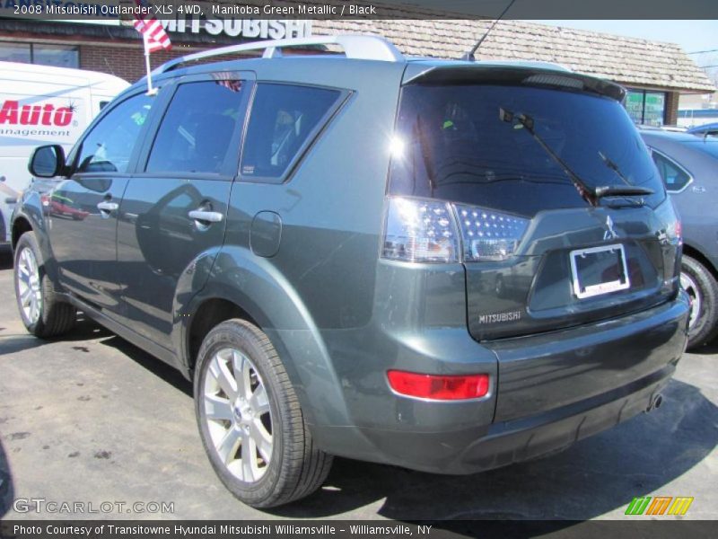 Manitoba Green Metallic / Black 2008 Mitsubishi Outlander XLS 4WD